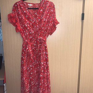 Midi Tie Front Dress